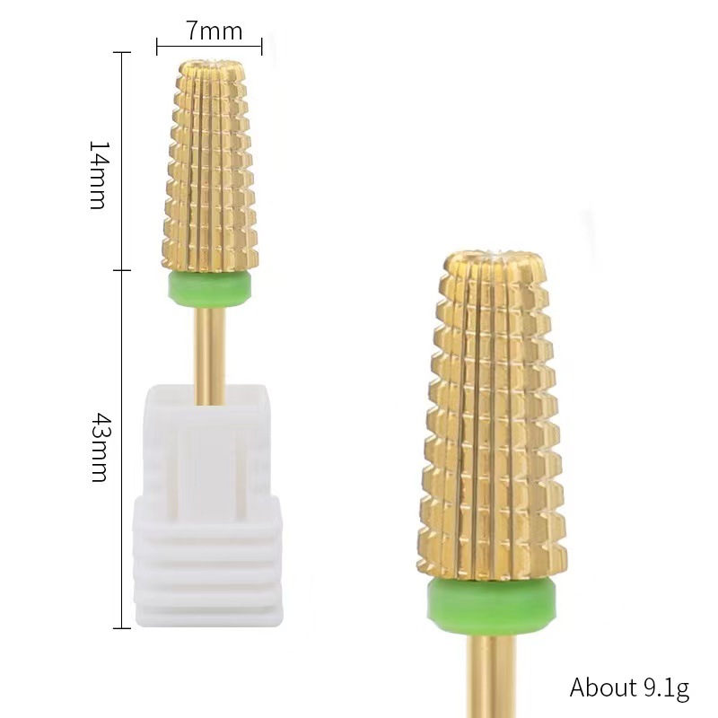 Cinco en uno acero tungsteno oro C