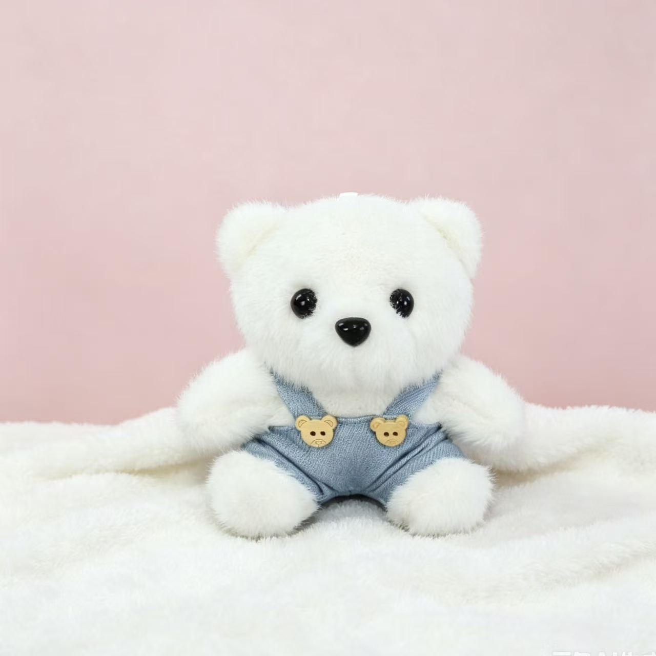 Vestido osos llaveros muñecas de peluche camisetas pantalones mochila colgante pequeño regalo colgante muñeca de peluche