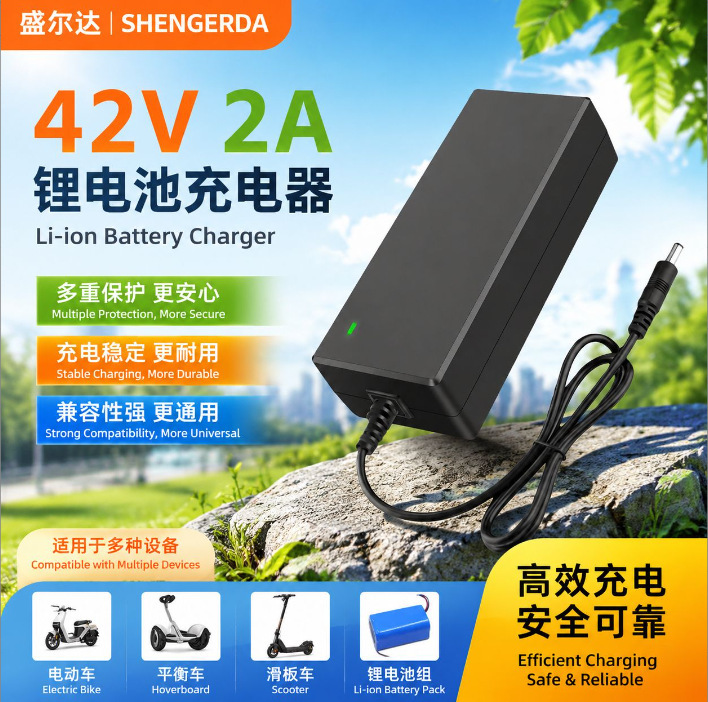 European standard 42V2A lithium battery charger for Xiaomi M365 scooter, 36V2A lithium battery charger European standard 42V2A lithium battery charger for Xiaomi M365 scooter, 36V2A lithium battery charger