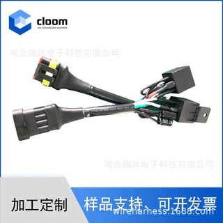 加工汽车线束 可定制30A/40A 14VDC 耐高温材质 线束加工定制