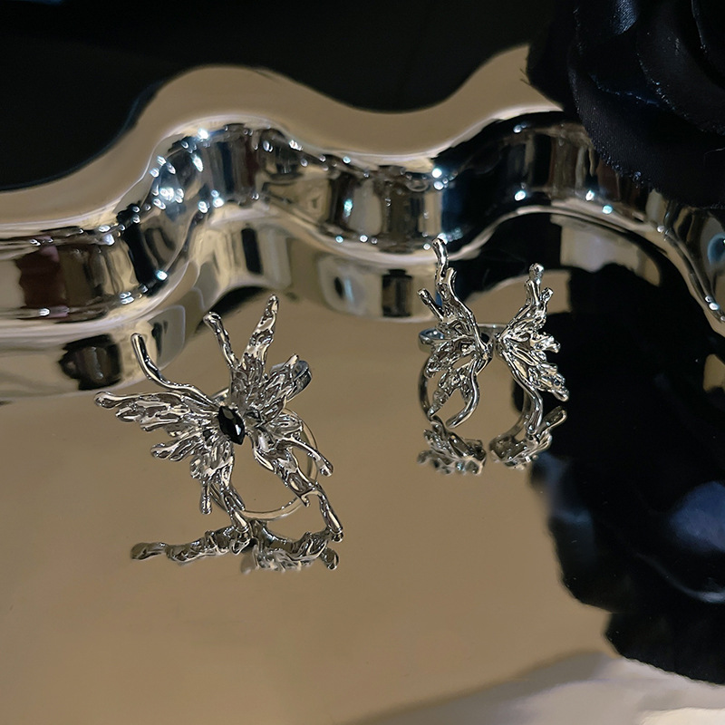 Sweet Butterfly Copper Plating Open Ring