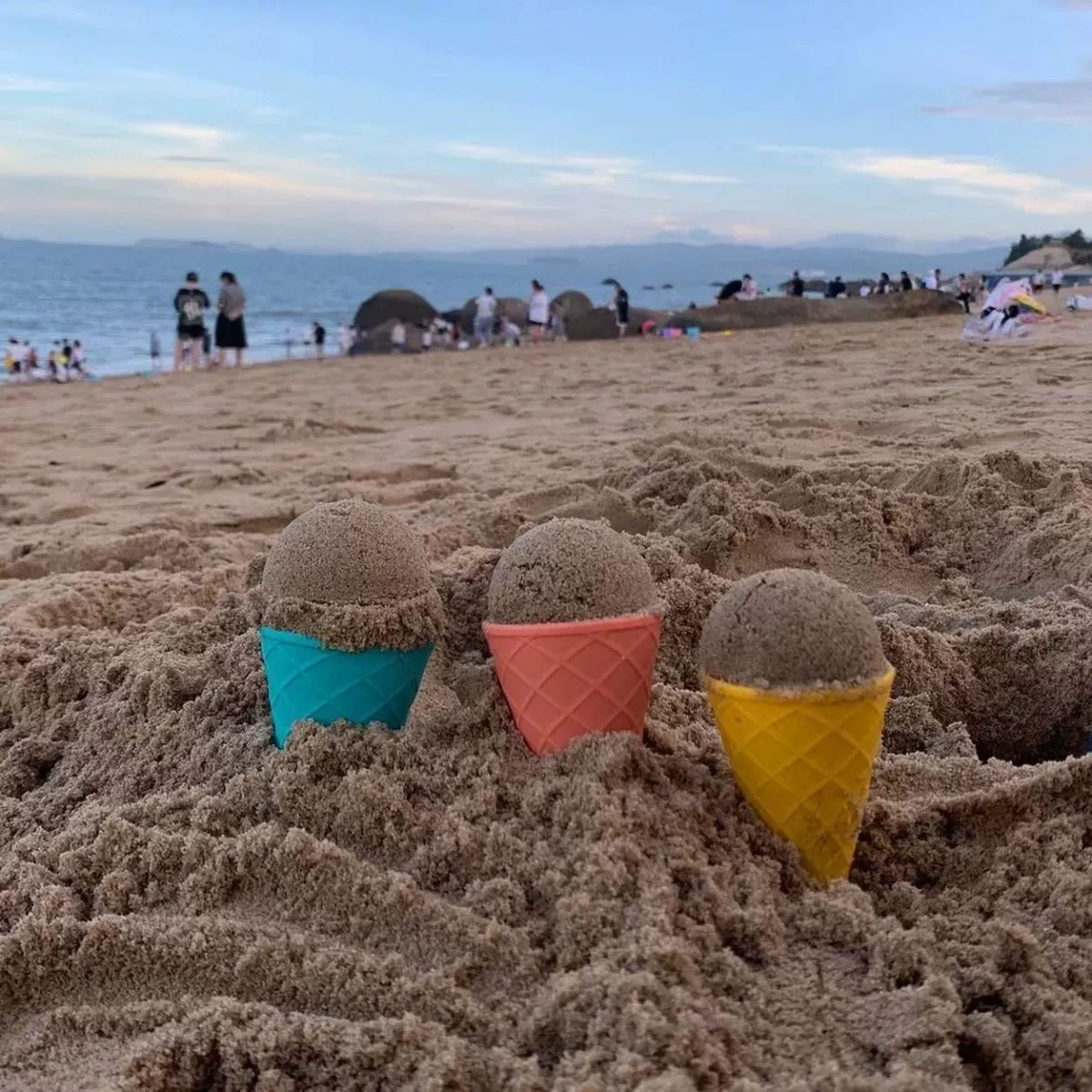 Детский набор для игры в мороженое с песком и водой, игрушка