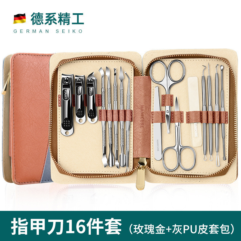 Kit de herramientas de excavación, cortador de uñas de pelo nasal doméstico, cortador de uñas portátil, recorte de un solo cuchillo de uñas para excavar orejas