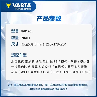 Car battery/battery for Old Models of Feng/Tian