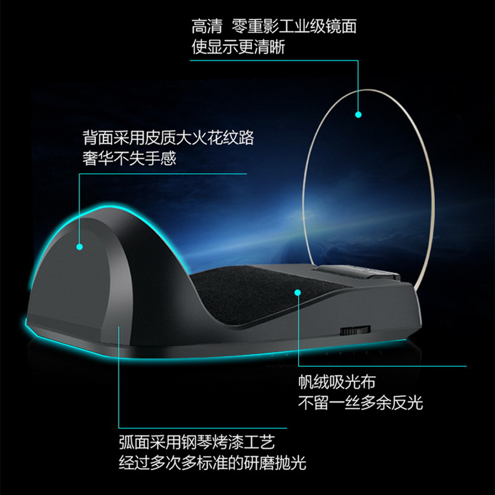 C700 Car-Mounted 3.5inch Head-Up Display Obd2 Driving Computer Speed High-Definition Projection Head-Up Display Yellow and White