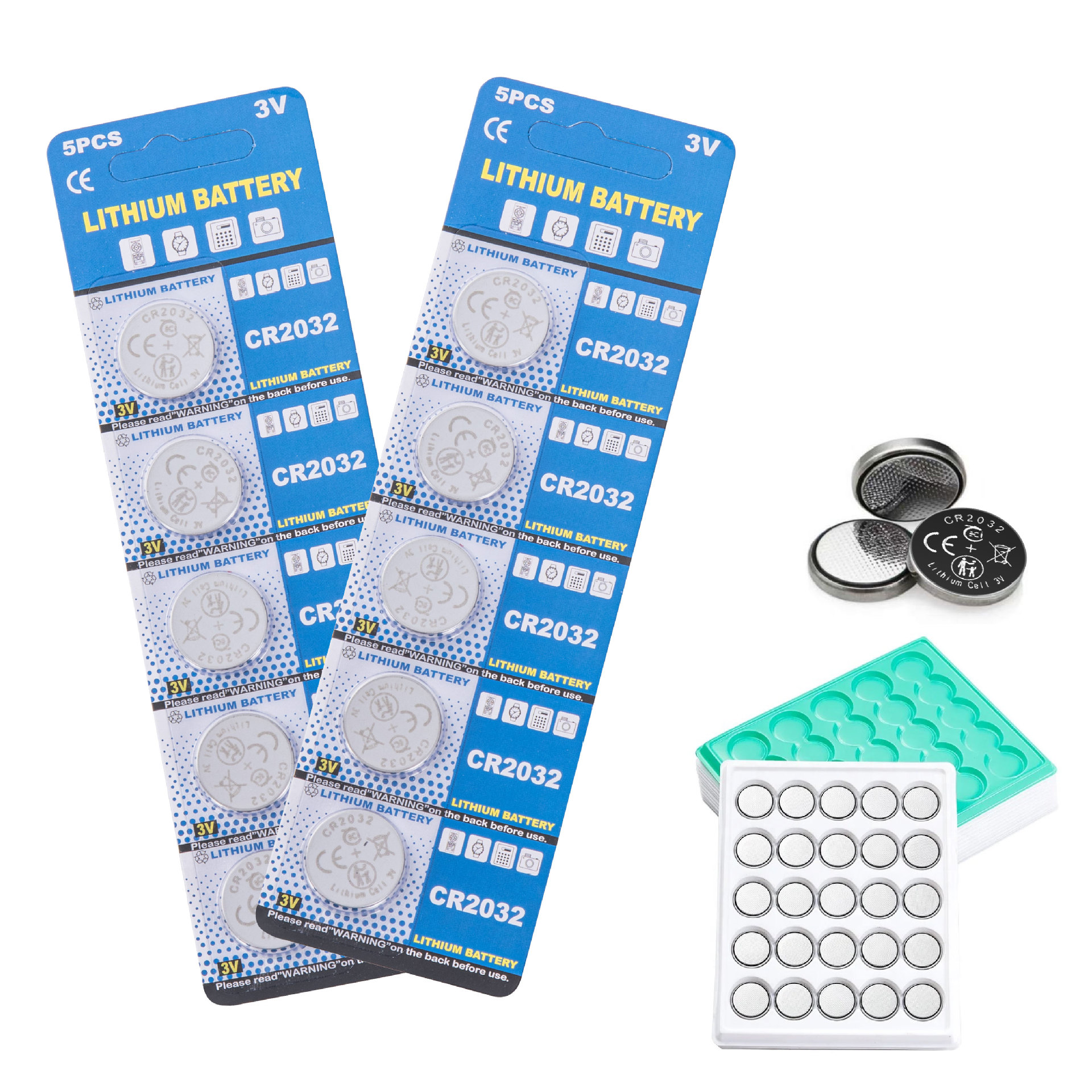 cr2032 3v 锂纽扣电池车钥匙遥控电子玩具灯手表钮扣电池紐扣電池