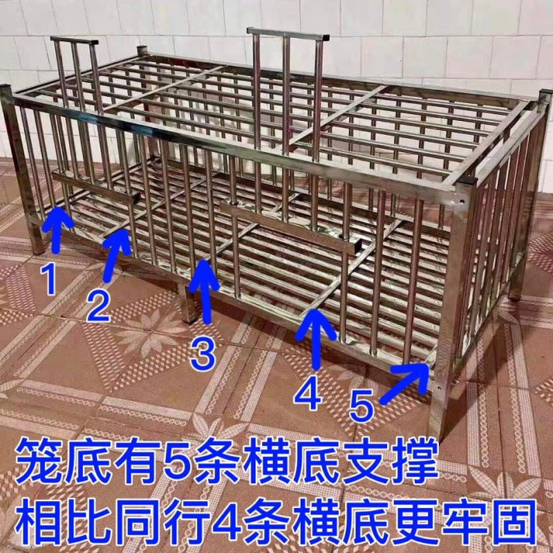 厂家直销不锈钢鸡笼子家用大号宠物笼养殖笼养鸡笼鸡舍鸭笼跨境|undefined