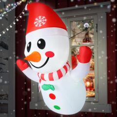 Amazon ベストセラー クリスマス エアモデル 窓枠 漫画 インフレータブル 屋外装飾 装飾品 小道具 クリスマス 雪だるま