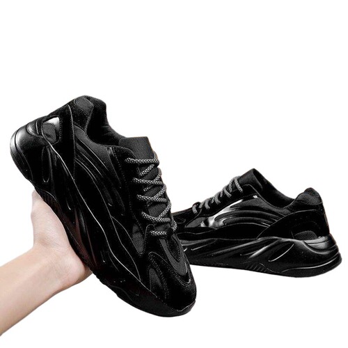 Spring and Autumn Putian Coconut Shoes 700v2 Thick Sole Father Shoes Ins Slip-Resistant Black Sports Casual Shoes