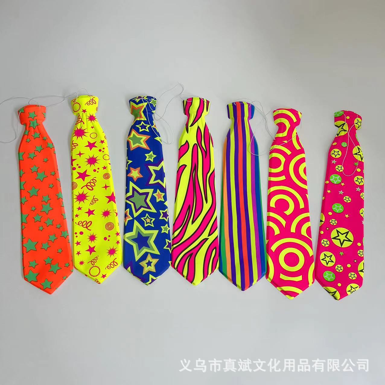 43CM corbata de plástico de PVC de Halloween corbata de moda accesorios de vestir corbata fiesta directa fábrica de materiales ecológicos