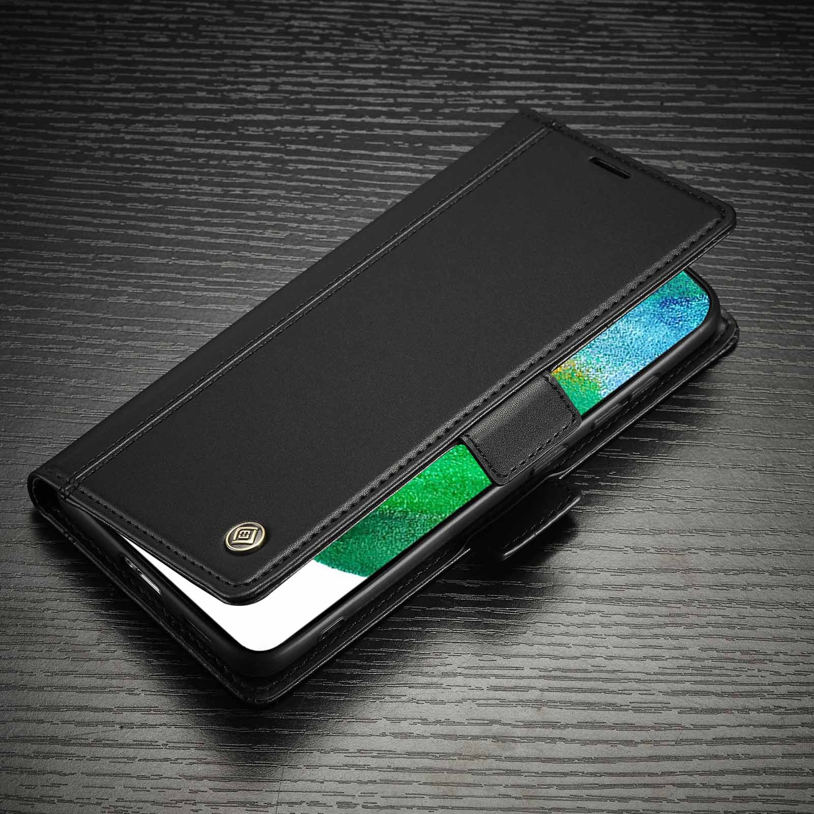Suitable for Samsung S8/9/10 magnetic buckle phone S20 flip cover S21 Ultra wallet leather S23 protective case S22_voghion.com