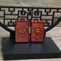 Lightning strike jujube green dragon pendant, Taoist magic weapon, portable accessories, old material, dark color, finely carved, hand-polished