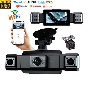 1080P HD Gecə Görüşlü Dörd Kameralı Avtomobil Videoqeydçisi, WiFi Bağlantısı