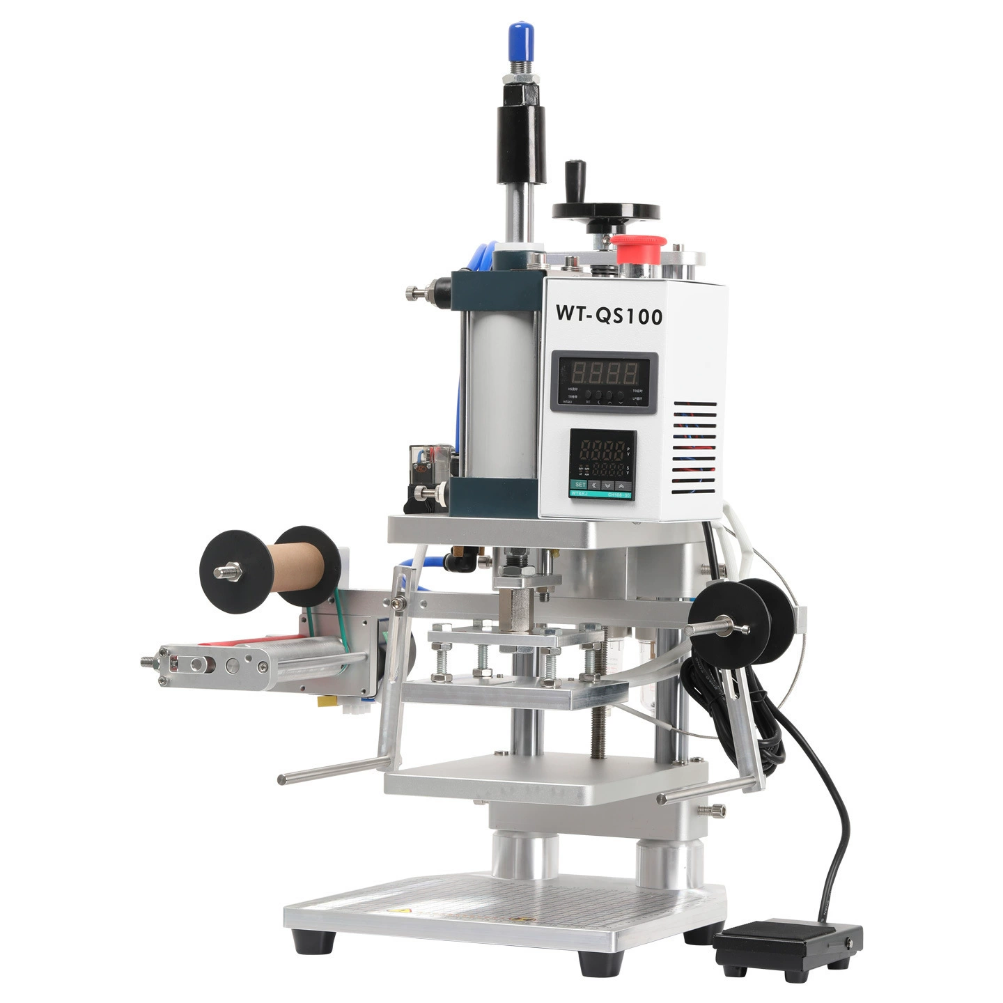 Пневматическая настольная машина для горячего тиснения, машина для горячего тиснения кожаного логотипа, визитная карточка, фотоальбом, машина для горячего тиснения, изделия из кожи, тиснение Leidezhu