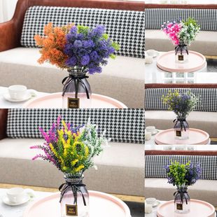 Lavender plastic realistic artificial plant for living room, home decor