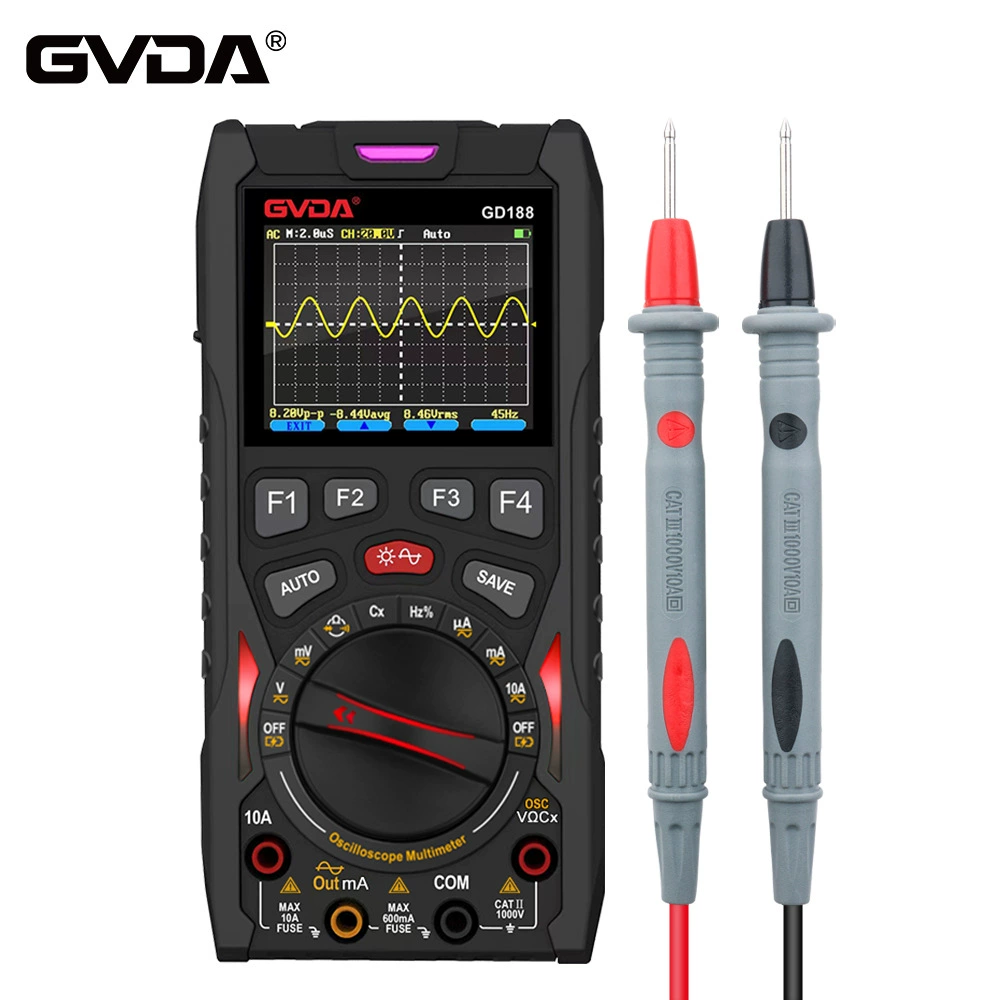 GVDA портативный осциллограф мультиметр источник сигнала (3 в 1) Цифровой высокоточный мультиметр трансграничный взрыв