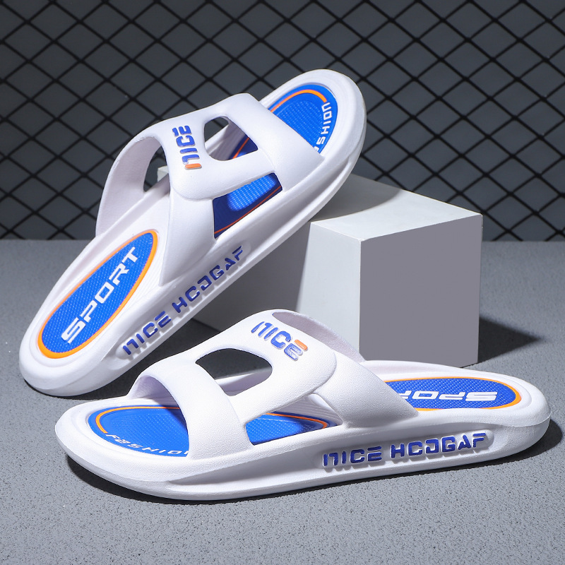 Zapatillas para hombres y mujeres antiolor fondo grueso interior baño doméstico antideslizante pareja de baño para usar zapatillas frías para hombres y mujeres