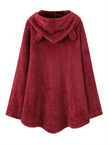 Women's Fashion Hoodie Soft Double Sided Flannel Cozy