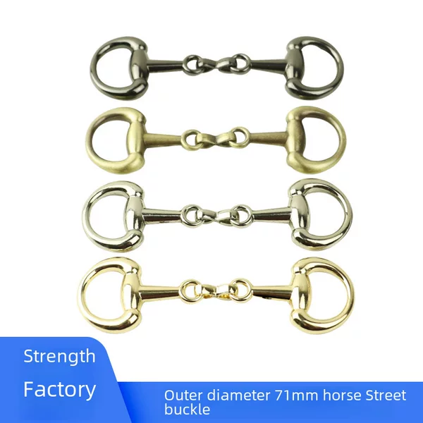 In-Stock Wholesale Metal Horse Buckle Decorations for Women's Bags, Shoes, Hats, Belts, Clothing, Scarf Buckles, and Hardware Accessories