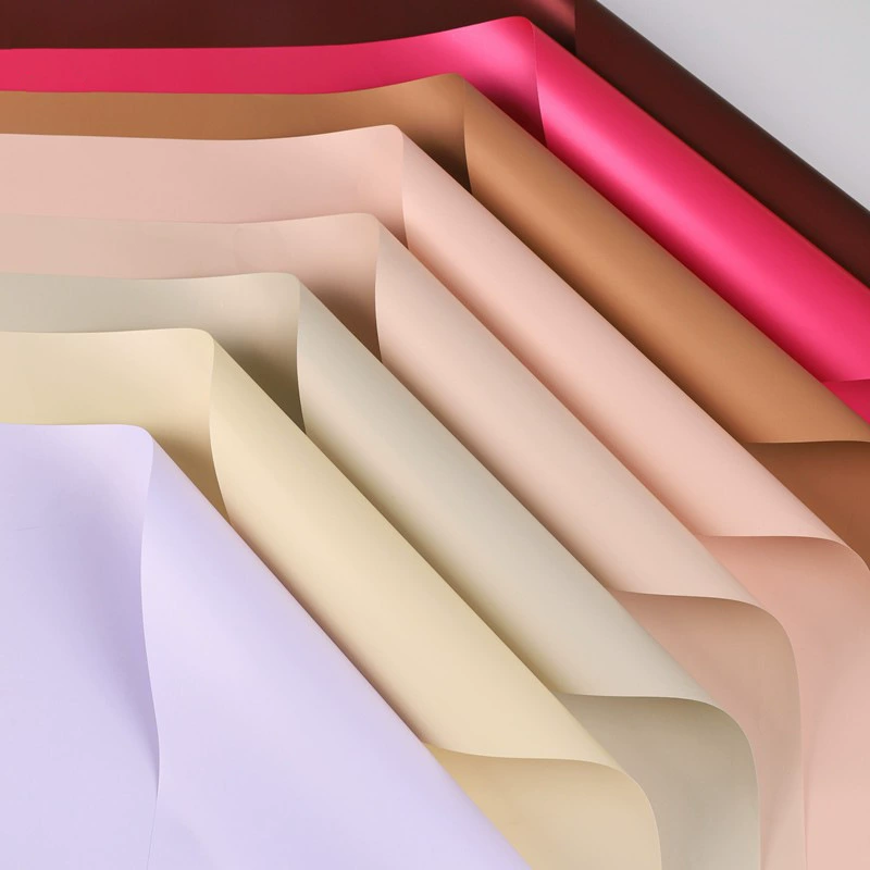 Материалы для флористики Jiemei: Водонепроницаемая бумага для упаковки цветов без резки, двухцветная подарочная бумага для букетов