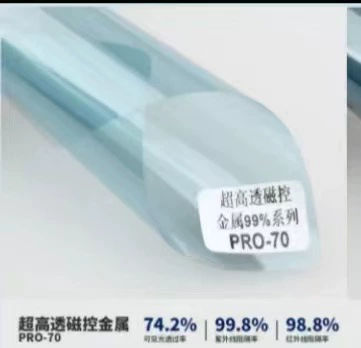 Factory Wholesale Car Window Film Nano Ceramic High Insulation Film Heat Insulation Car Film Anti-Ultraviolet Full Car Set (Automotive Film) - 152x10m-pro-70