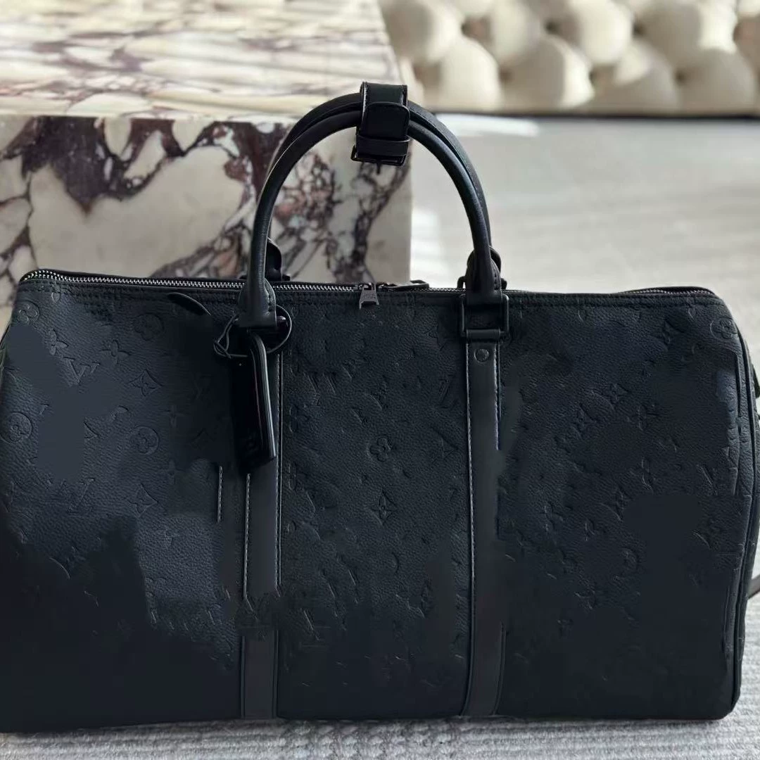 2025 мода новая кожаная мужская подушка повседневная сумка Бостон дикий тренд сумка на одно плечо