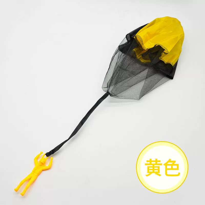 Hand-Toss Parachute Toy for Kids, Soldier Figurine Flyer, Outdoor Play, Multi-Color