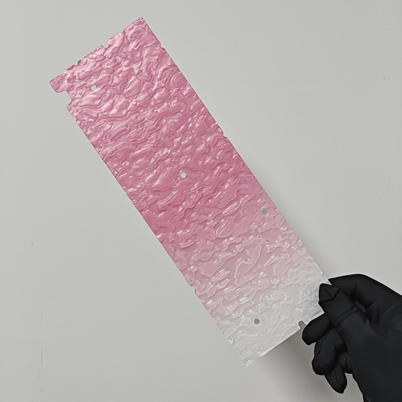 Hollow Uniform Light Plate Gradient Color Acrylic Water Ripple 60 Hollow Shell Suitable for Wooting60 Uniform Light Plate