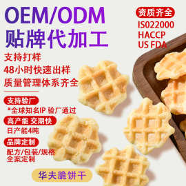 黄油华夫脆来样代加工工厂定制A网红休闲小零食OEM厂家定制华夫脆