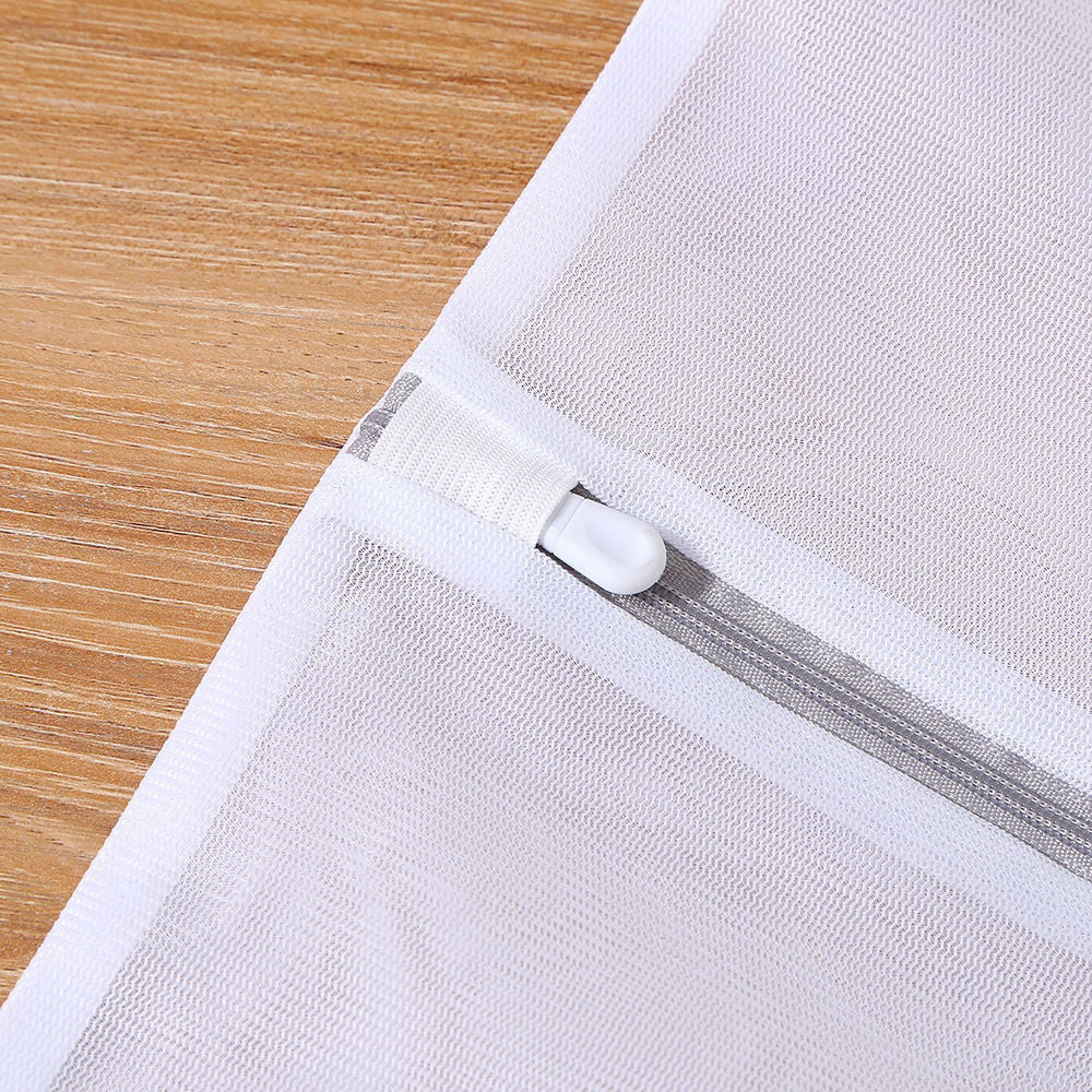 Thickened Portable Zipper Mesh Laundry Bag for Home Bra and Clothes, Washing Machine Protection Bag, Polyester Underwear Bag, Wholesale