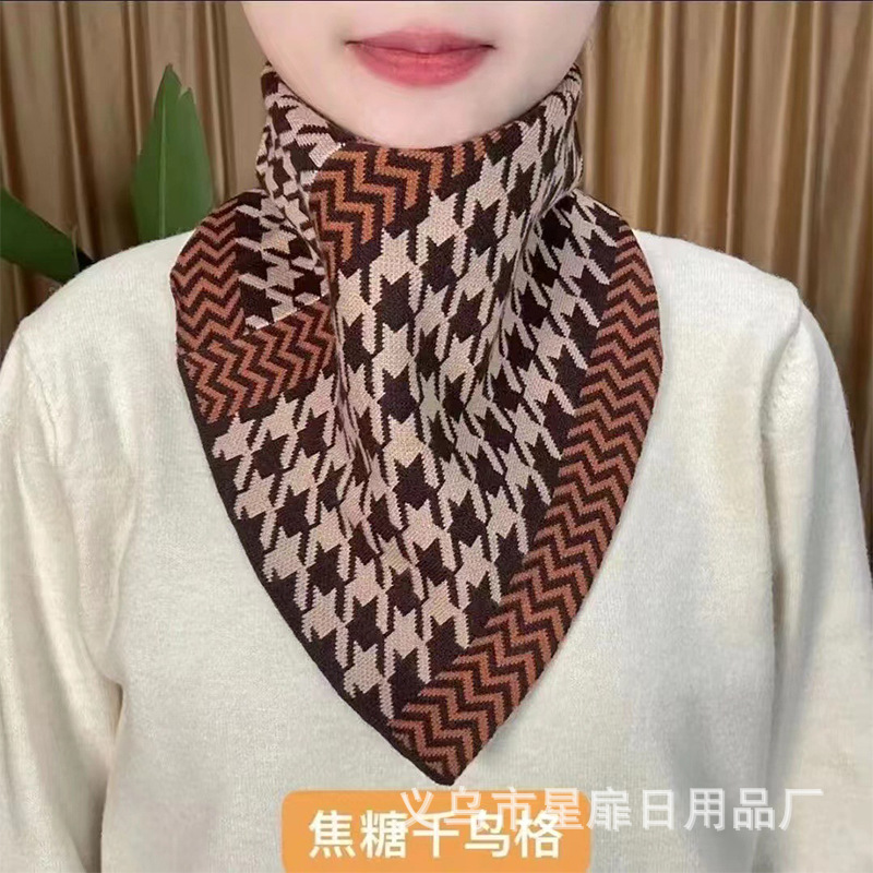 新款冬季脖套女生骑护韩版百户外防寒围脖颈椎保暖2024围巾搭三角