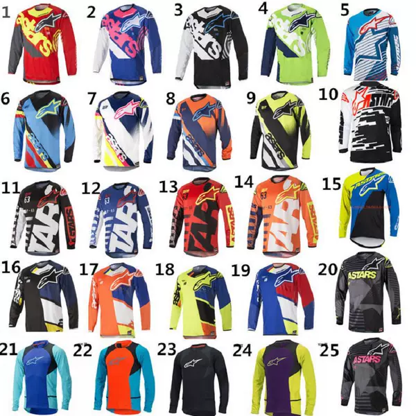 Downhill mountain bike cycling jersey for men and women, long-sleeved top, summer moisture-wicking off-road motorcycle racing jersey