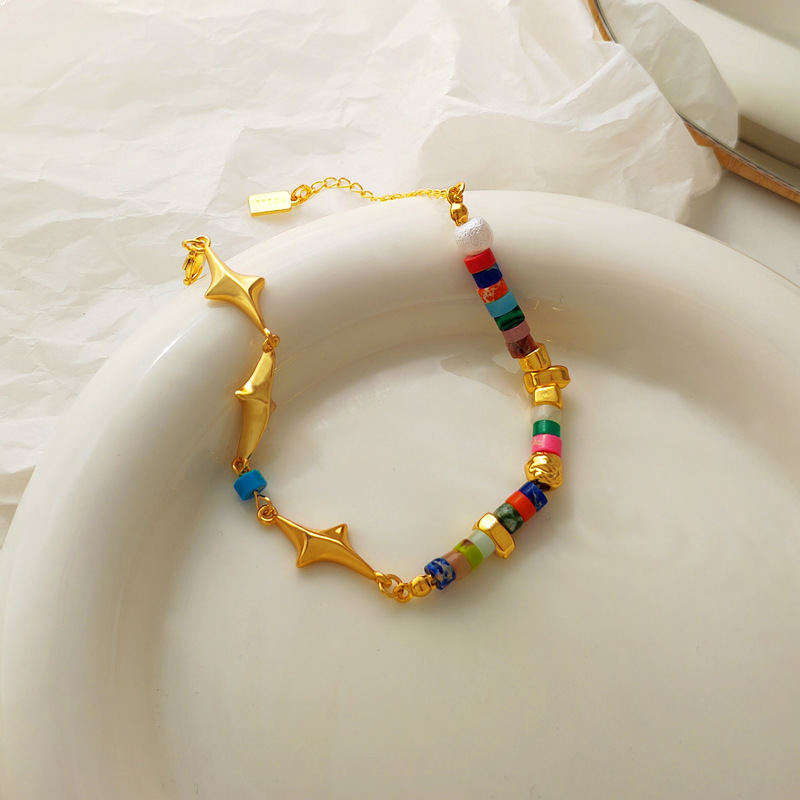 Retro Star Copper Plating Bracelets 1 Piece