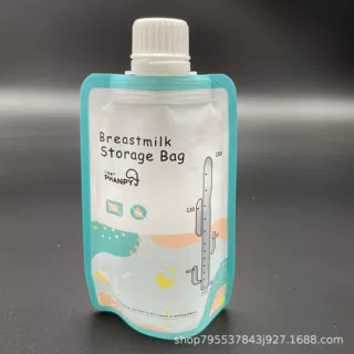 150ml/200ml异形自立吸嘴款母乳袋 可连接吸奶器一次性母乳保鲜袋