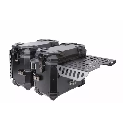 Multifunctional Armored Black Motorcycle — Motorcycle trunk