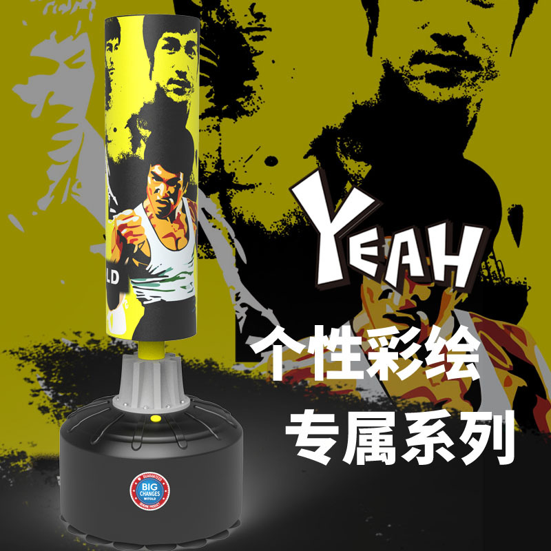 Custom Painted Boxing Sandbag Vertical Household Sanda Adult Tumbler Boxing Sandbag Hanging Taekwondo Catharsis Equipment