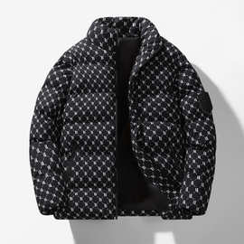 字母款款立领棉服冬季男女情侣爆款加厚保暖棉衣百搭外穿休闲棉袄