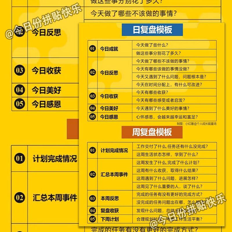 高清18大张自我管理贴纸人生规划认知思维个人成长自我提升装饰贴|undefined