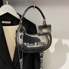 2025新款时尚跨境果冻包腋下女包洋气质感简约女士链条高级感包包