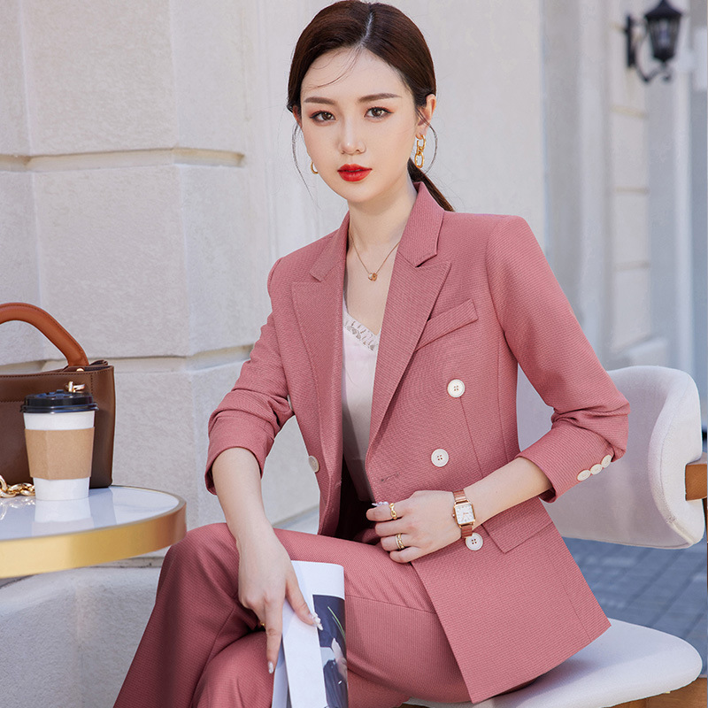 职业女装高端套装气质西装秋季新款高级感通勤显瘦时尚双排扣西服