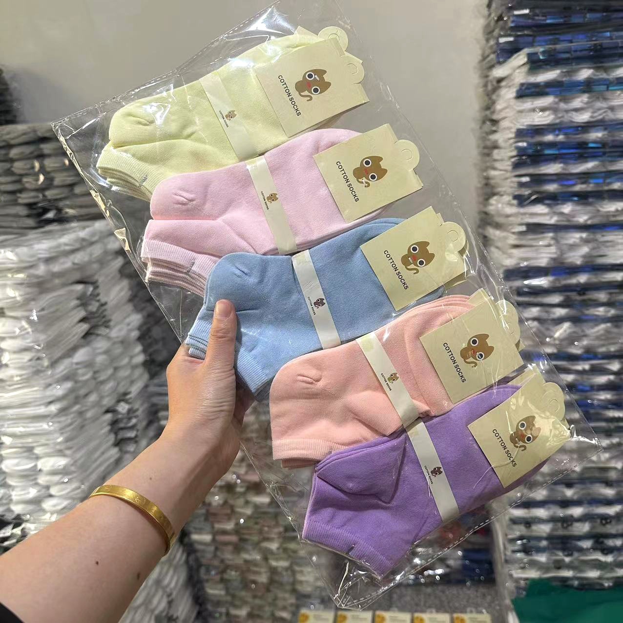 Puede empaquetarse individualmente, calcetines finos de primavera y verano para mujer, calcetines blancos transpirables, calcetines cortos de barco de verano al por mayor