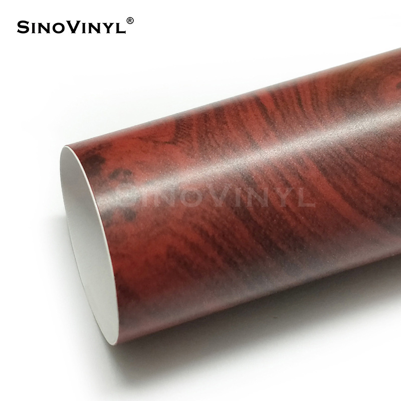 Carlake grano de madera cambio de color película pera flor madera decoración interior cambio de color Acacia madera central control pegatina simulación película de madera