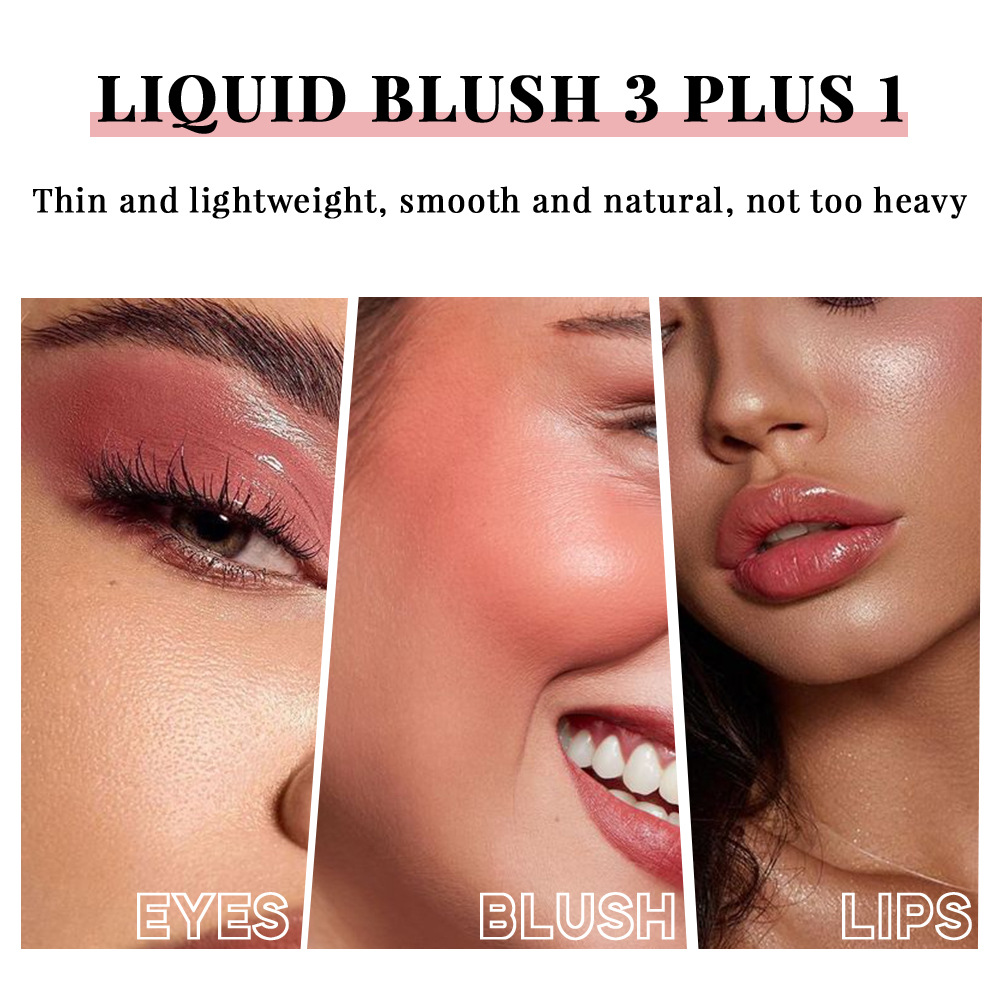 Julystar Facial Brightening High-Gloss Contouring Liquid, Lip Pearl Single Portable Moisturizing Blush Blush Wholesale undefined