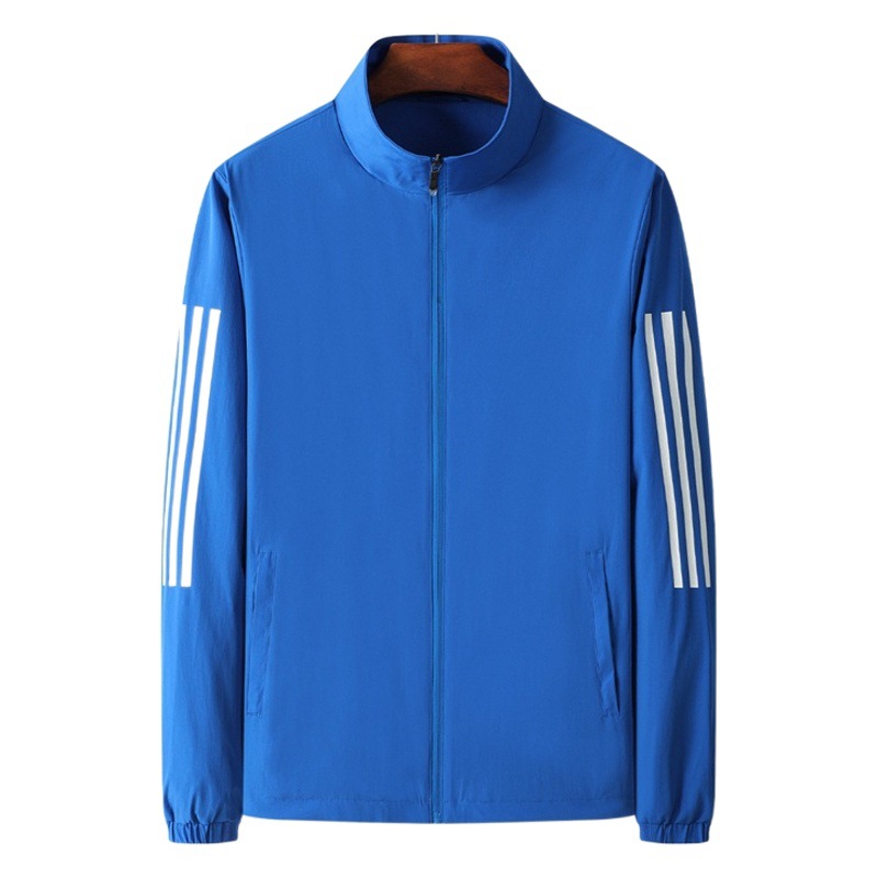 Men's and Women's Running Coat Lightweight Sports Coat Spring and Autumn Couple's Long Sleeve Casual Zipper Cardigan Sports Coat