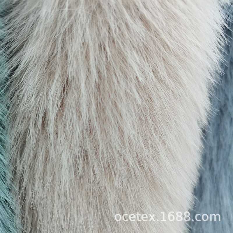 厂销托卡长毛绒布料秋冬季时装外套面料仿狐狸毛托卡坎毛皮草面料
