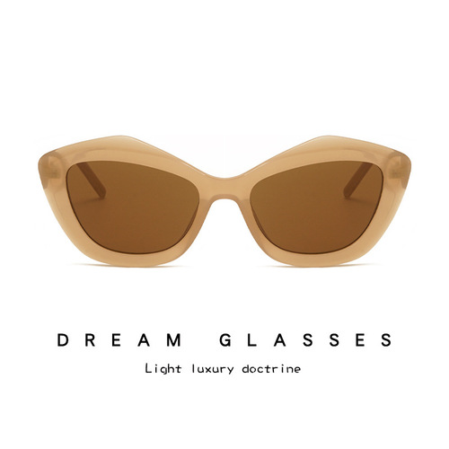 新款时尚欧美走秀方形太阳眼镜高级感ins网红同款复古跨境墨镜潮