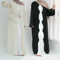 Loriya2024 AliExpress Дубай Ближний Восток Турецкая мода с вышивкой на волнах кардиган LR887