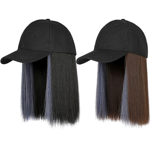 Integrated wig cap short straight hair women hooded wig clavicle hair bobo European and American Hair Wigs manufacturer