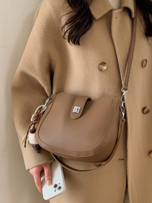 Hot sale nuevo nicho coreano litchi estampado bolso de cubo de hombro para mujeres sensación de lujo ligero versátil bolso de transporte de viaje