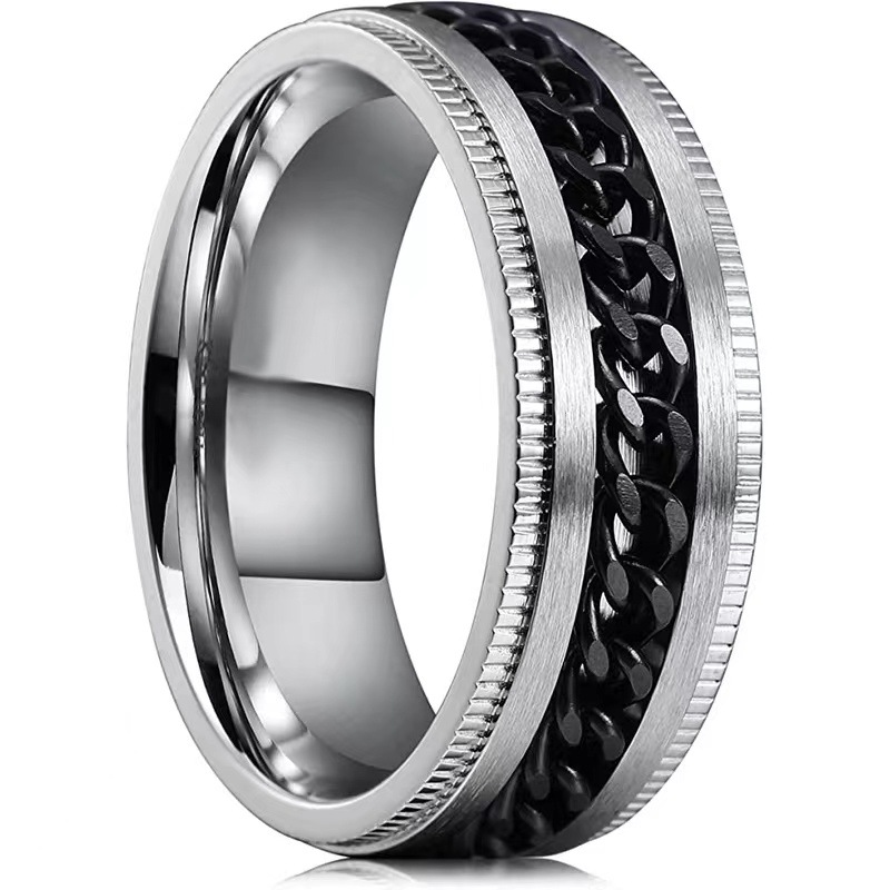 Holiday, Daily Occasion Simple Style Geometric Titanium Steel Plating Unisex Rings